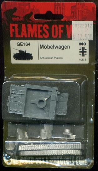 Sd Kfz 161/3 3.7cm MOBELWAGON Flak 15mm WWII German Flames of War GE164 PZ-IV