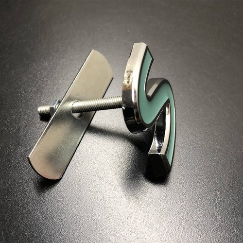 Teal S Badge Chrome Brim Car Front Grill Grille Emblem For QX50 QX55 Q60 Q70 Q80 - Picture 7 of 11