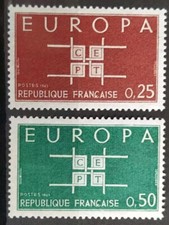 2 TIMBRES FRANCE 1963 CEPT EUROPA N° 1396 / 1397 NEUF**