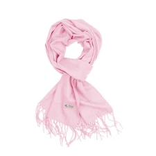 Women Scarf Baby Pink Solid Plain Long Warm Soft for Winter Fashion 72"x12"