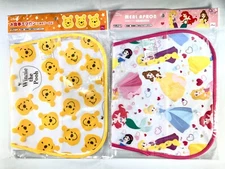 Daiso Disney Meal Apron Pooh & Princess For Kids 2pieces Set New Japan