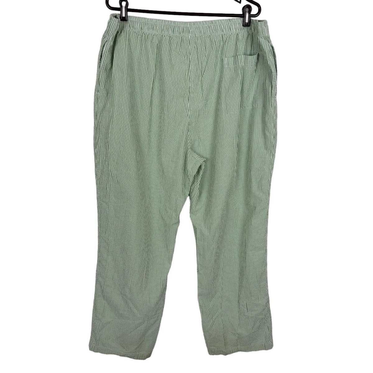 Brooks Brothers Green White Striped Pajama Pants Men s Size XL