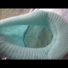 Light Mint Green Soft Knit Plaid Conductor Fatigue Baby Cap Hat Acrylic Preowned — photo 5