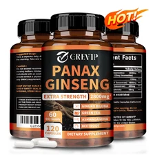 Panax Ginseng 2800mg - Ginkgo Biloba - for Memory Focus Brain & Muscle Health