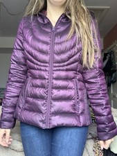 Bernardo Purple Puffer Goose Down Winter Coat Size M