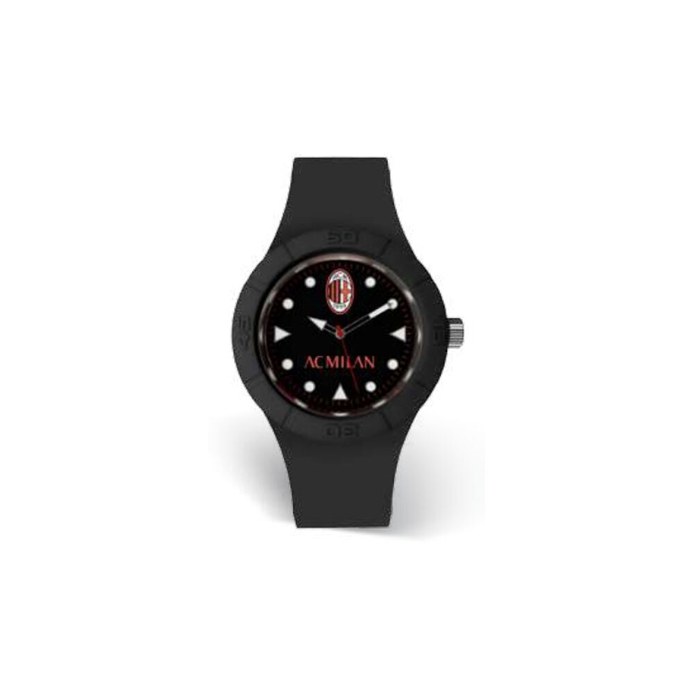 Wristwatch AC MILAN P-MN485XN1 Silicone Black 37mm OFFICIAL