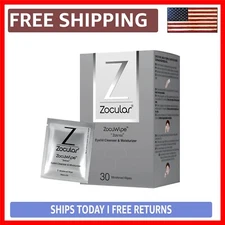 Moisturizing Eyelid Wipes - Combat Dry Eye & Blepharitis with Okra Formula, 30ct