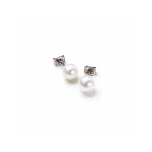 Boccia Damenschmuck, Ohrstecker, Titan, Rund Süßwasser-Zuchtperlen  Ø 8 0536-01 - Bild 1 von 1