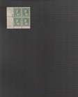US Stamp 1 cent Franklin  block of 4 with letters in margin MNH (goo5 — photo 1