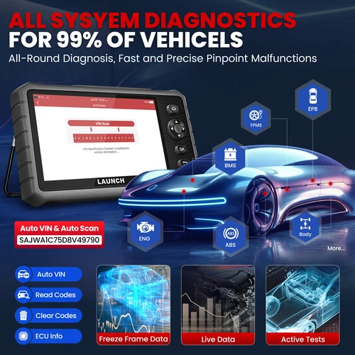 Launch CRP919E Lite OBD2 Diagnostic Tool Car Scanner Fault Reader for VW BMW - Picture 3 of 17