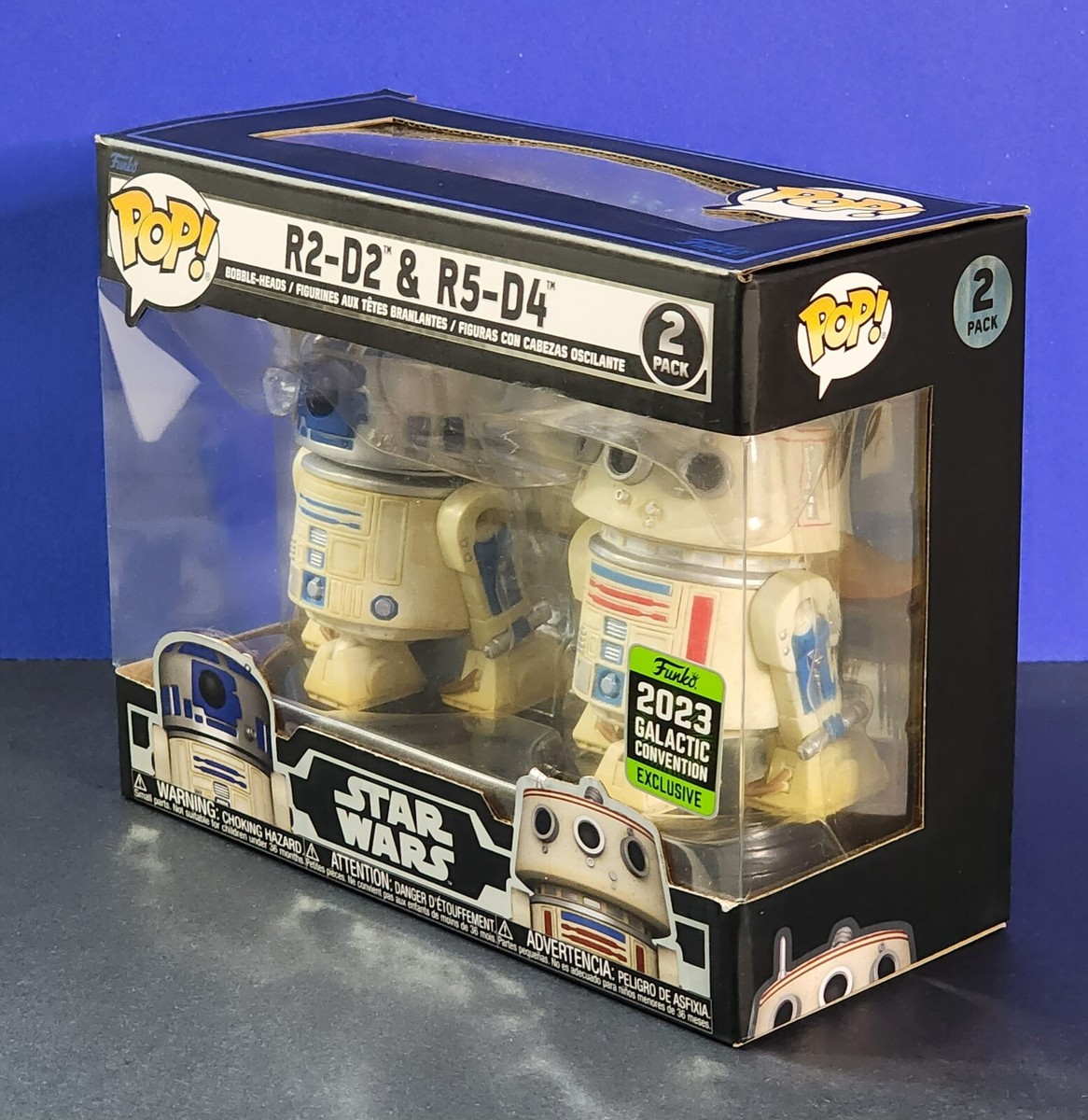 Funko Pop Star Wars Celebration 2023 R2-D2 & R5-D4 2Pack Galactic  Convention NIB