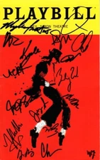 MJ ( MICHAEL JACKSON ) signed CAST playbill MYLES FROST