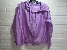 Champion Light Weight Full Zip Wind Breaker Jacket Size Small Purple