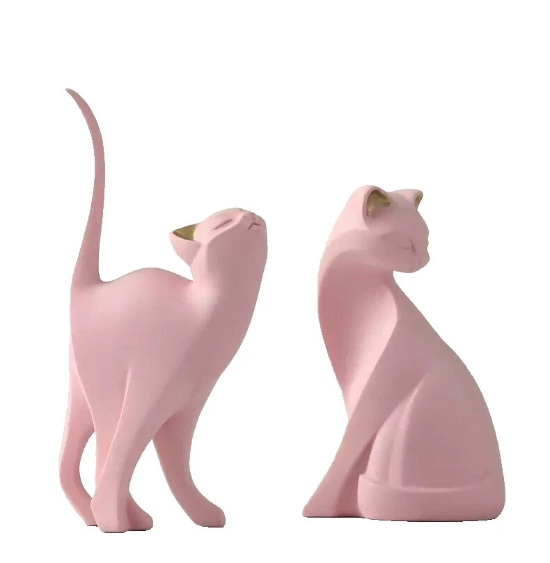 Los gatos decoración moderna esculturas y estatuillas