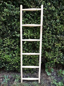 Alte Holzleiter Shabby Dekoleiter Garten Deko Ebay