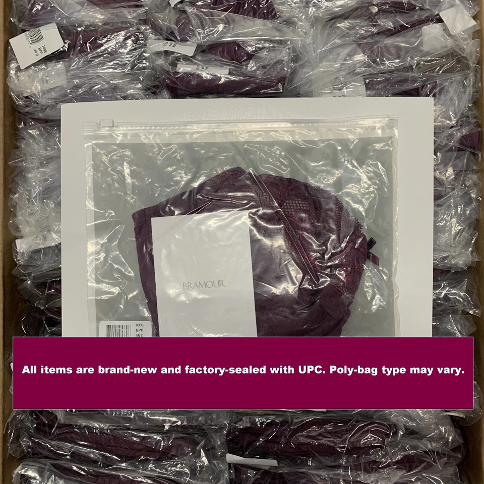 Bra 40D ~ The Glamorise Luxury-Brand BRAMOUR Tribeca 7006 Burgundy Red (NWT) NEW - Image 3 of 4