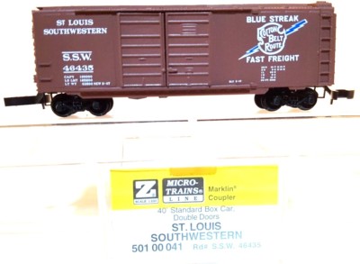Z MTL 501 00 041 40ft Std Box Car Double Doors St Louis & Southwestern SSW