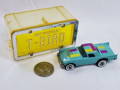 Vintage 1988 Hot Wheels PARK N PLATES '57 Ford T-BIRD 1:64 Diecast Car 