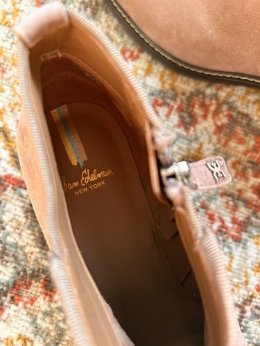 Botas para mujer Sam Edelman Pryce 7,5 beige cachemira nuevas sin etiquetas nuevas sin usar leer - Imagen 4 de 16
