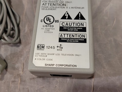 Sharp AC Adapter UADP-0227CEPZ Power Supply OEM For TV LC-10A3U - Afbeelding 3 van 4