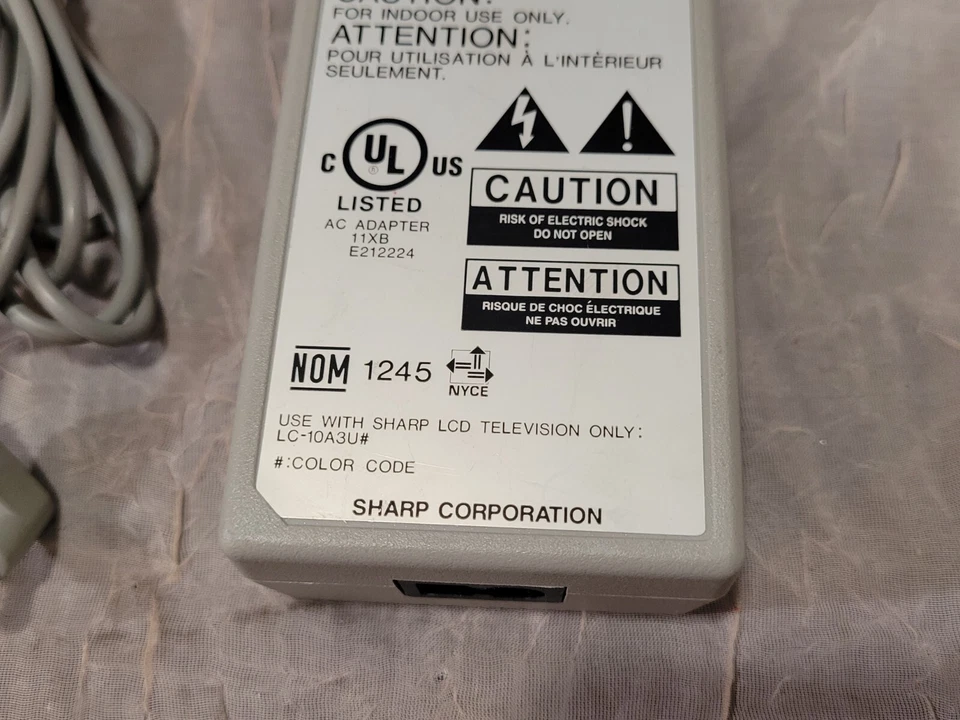 Sharp AC Adapter UADP-0227CEPZ Power Supply OEM For TV LC-10A3U - Image 3 of 4