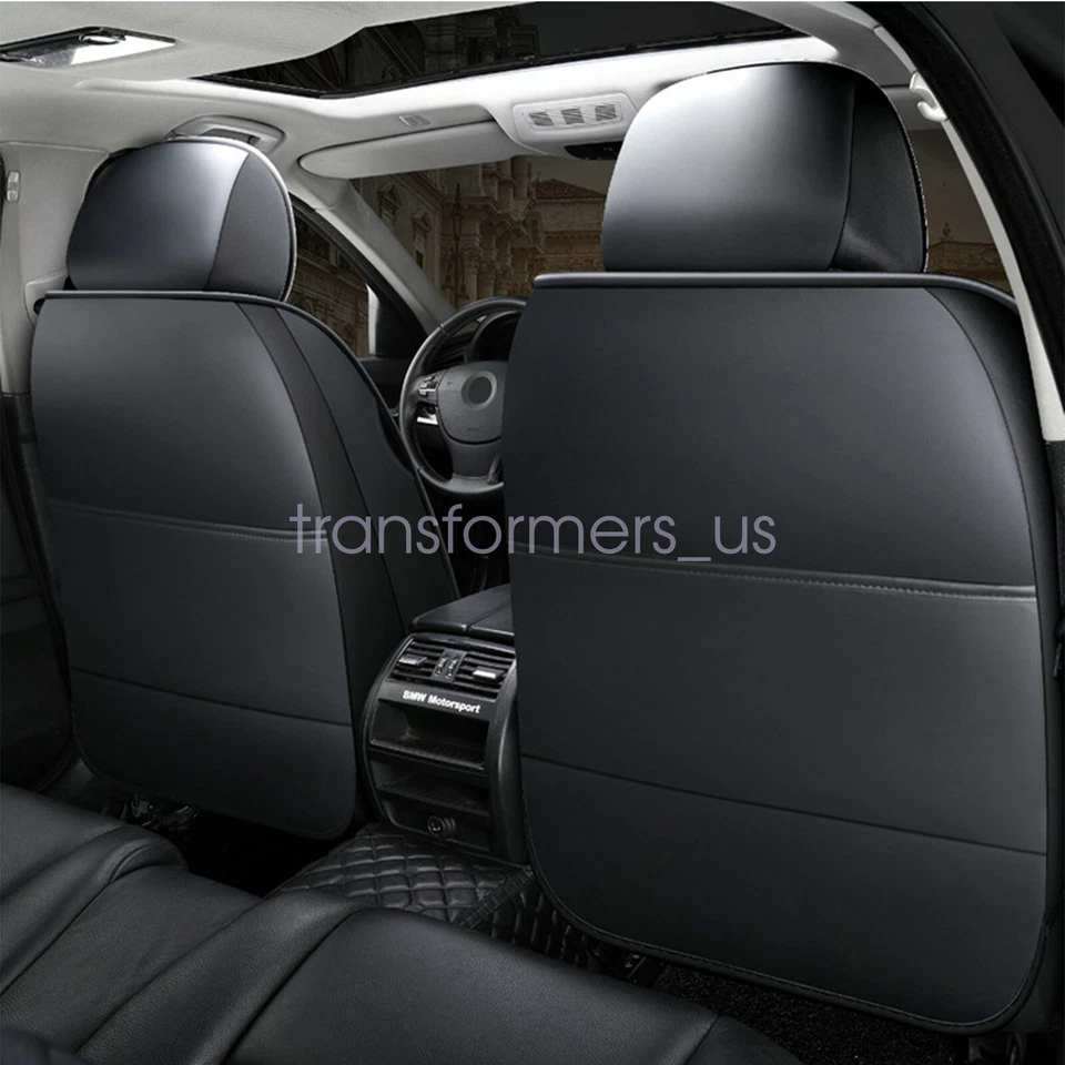 For Chevrolet Malibu Car Seat Cover Full Set Premium Leather 5-Seats Cushion - Image 2 of 4