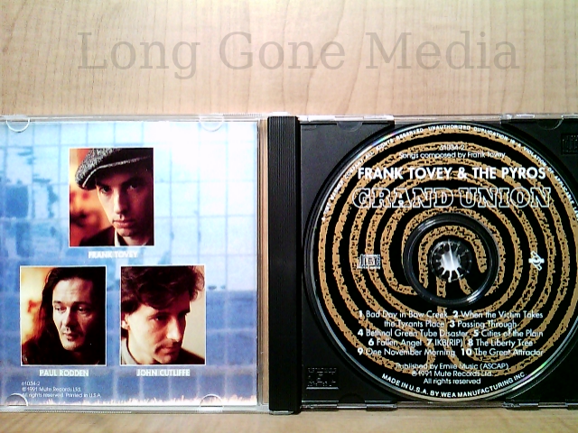 Grand Union by Frank Tovey & The Pyros (CD, 1991, Mute) | eBay