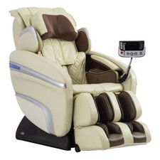 OSAKI 7200H Pinnacle Quad Roller Massage Chair Zero Gravity Recliner Heat Beige