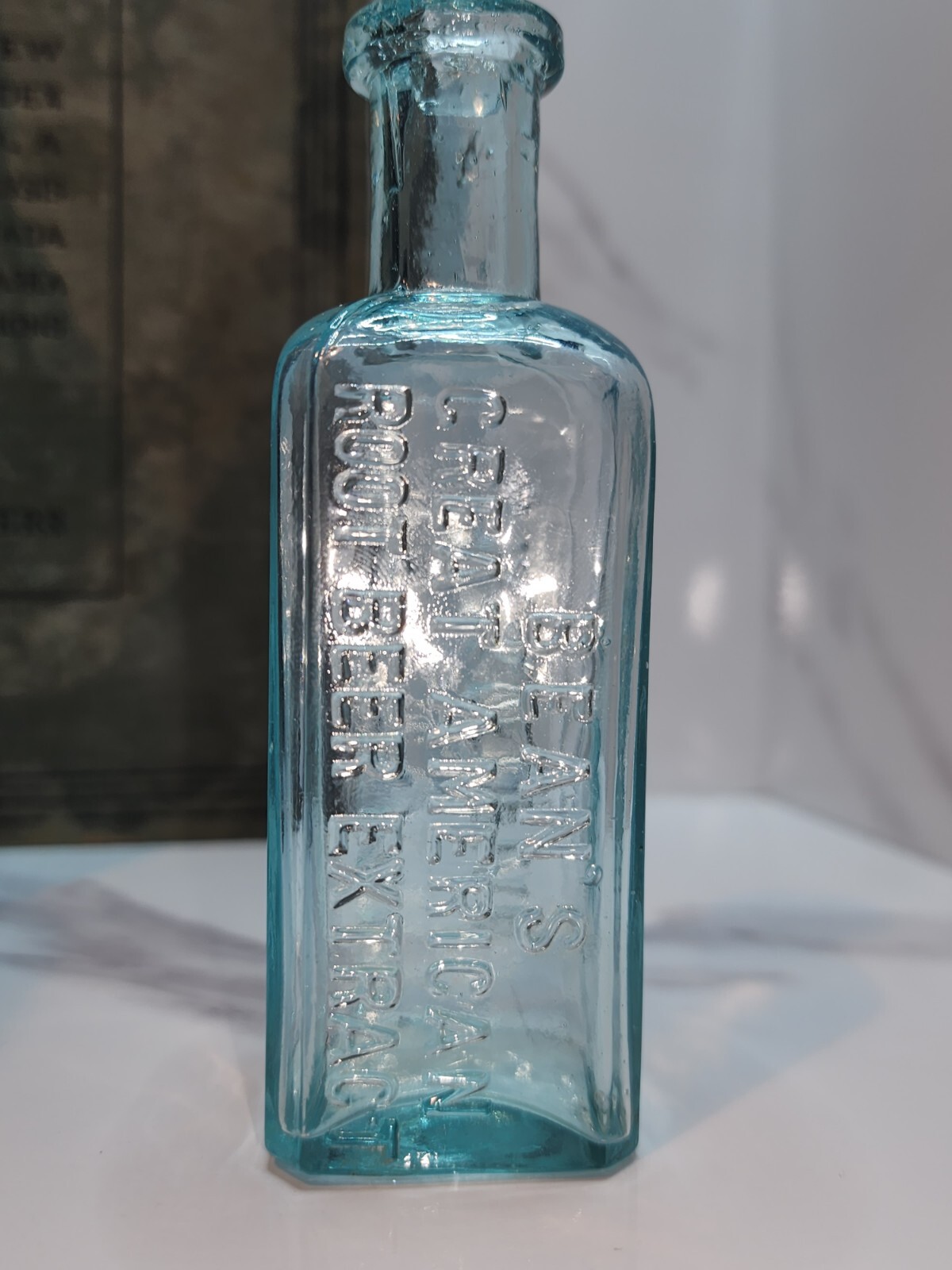 BEAN'S GREAT AMERICAN ROOT BEER EXTRACT ROLLER & SHOEMAKER PHILADELPHIA