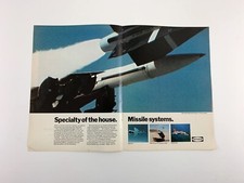 Vintage Magazine Ad, Raytheon. 1969. Double-Page. Color