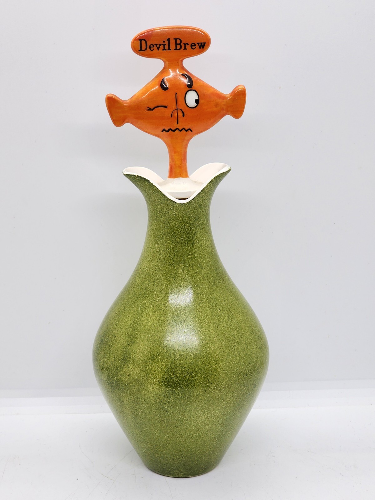 Vtg RARE HOLT HOWARD 1958 PIXIEWARE MCM DEVIL BREW Liquor Decanter