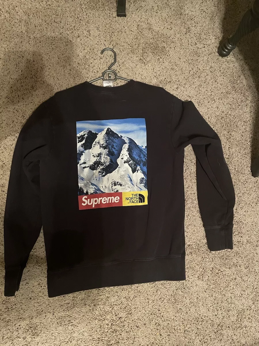 Supreme TNF mountain crewneck sweatshirt