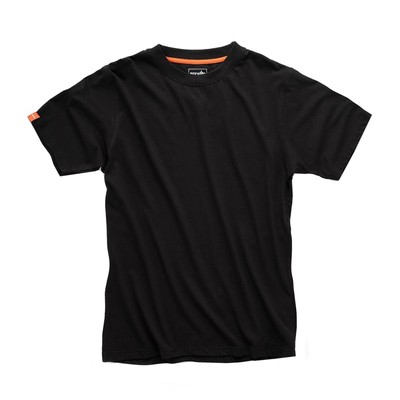 Scruffs Eco Worker T-Shirt Hardwearing Work Shirt Black XS