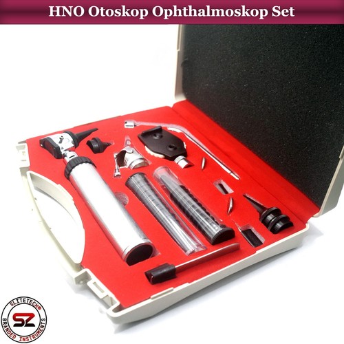 Otoskop Ophthalmoskop Set Ohrenleuchte Diagnose Ohrtrichter Otologie HNO - Bild 5 von 8
