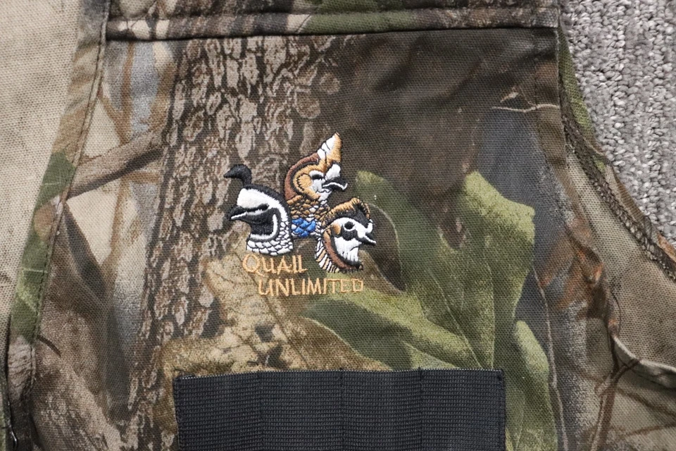 Men's Large Vintage Hunting Vest Realtree Pockets Game Pouch Outdoor Camo - Image 3 of 4