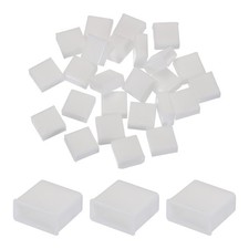 25pcs USB Type A Port Plugs Covers Caps Anti Dust for USB Male End, White
