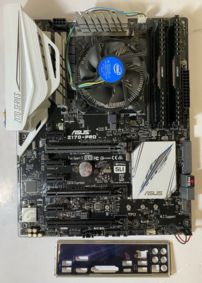 ASUS Z170 Pro Gaming Motherboard w/ IO Shield + i5-6500 + 16GB RAM