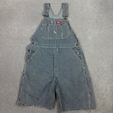 Dickies Dungarees Adult 32x8 Blue Bib Overalls Denim Workwear Carpenter Mens