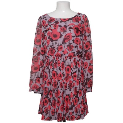 Xhilaration, Kleid, Größe: L, Lila/Rot/Mehrfarbig, Polyester, Blumen, Damen #mgf