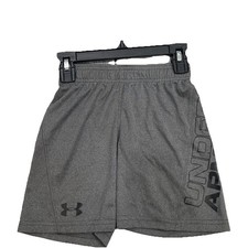Carbon Heather Under Armour Kids Shorts Size 4 Kids/Youth - A5