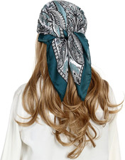 Women Head Hair Scarf Like Satin Silk Scarf Sleeping Hair Wrapping Night 27.5"