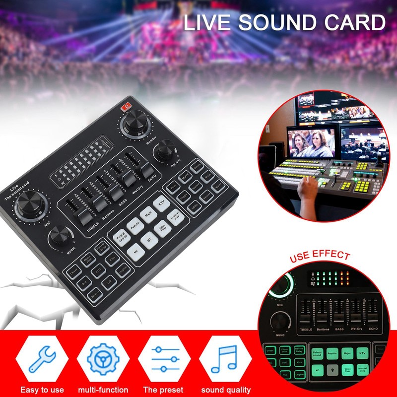 BM800 Mic V9 Sound Card Kit USB Condenser Microphone For PC Phone Live Streaming
