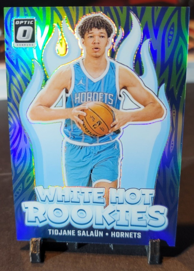 2024-25 Donruss Optic Tidjane Salaun White Hot Rookies #3 Lime Green Prizm /199