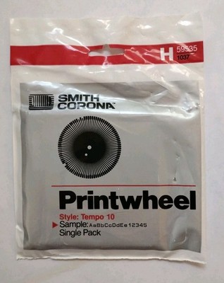 Smith Corona Printwheel Tempo 10 New Factory Sealed