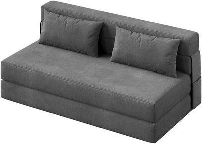 Folding Sofa Bed 3-in-1 Foldable Couch Bed Sleeper with 2 Pillows For Two people