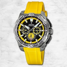 Festina Herrenuhr Chrono Bike Armbanduhr Kautschuk gelb UF20725/1