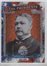 2026 Leaf Metal Presidents' Day Orange Shimmer /4 Chester A Arthur #TP-21 13u1