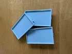 Vintage Barbie Airplane Food Cart Trays Shelves Blue 12in Doll Mattel Furniture
