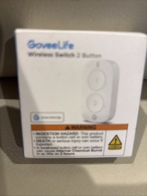 GoveeLife Smart Mini Double Button Switch Wireless Control Battery Powered H5126