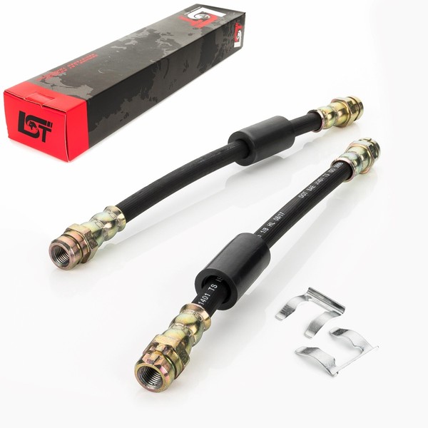 2X Bremsschlauch Leitung Bremse +Haltefeder Hinten FüR VW Beetle 5C-image